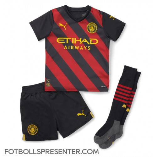 Manchester City Rodri Hernandez #16 Bortatröja Barn 2022-23 Kortärmad (+ korta byxor)